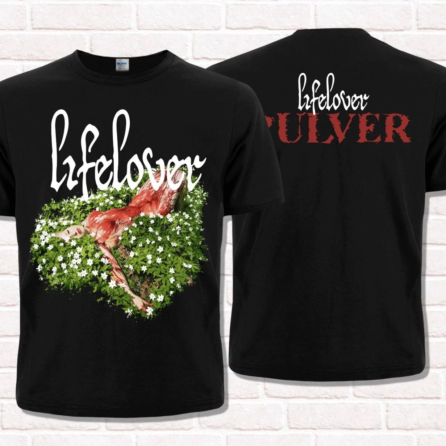 Lifelover "Pulver" T-Shirt. Depressive Black Metal, Dark Ambient, Post-Punk.
