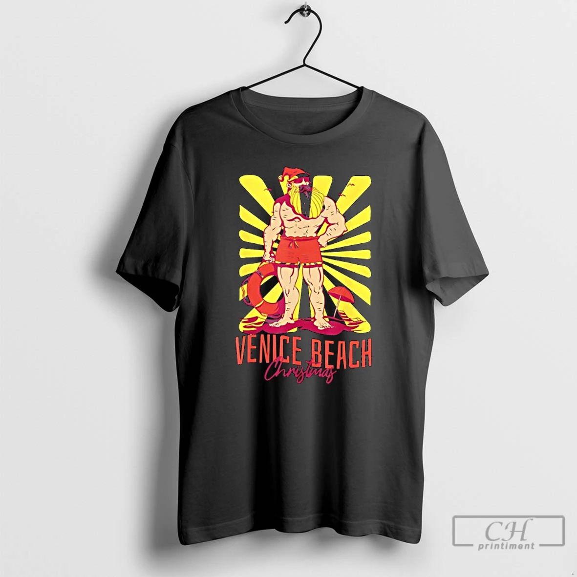 Premium Venice Beach Christmas Lifeguard T Shirts