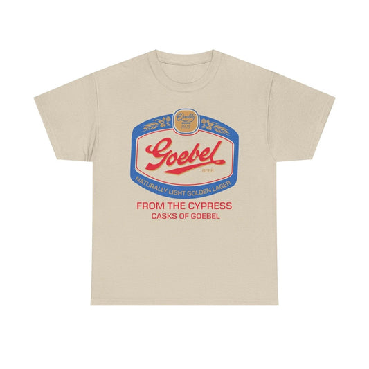 Goebel Beer Quality Since 1875 Logo Cypress Casks Detroit Michigan T-Shirt