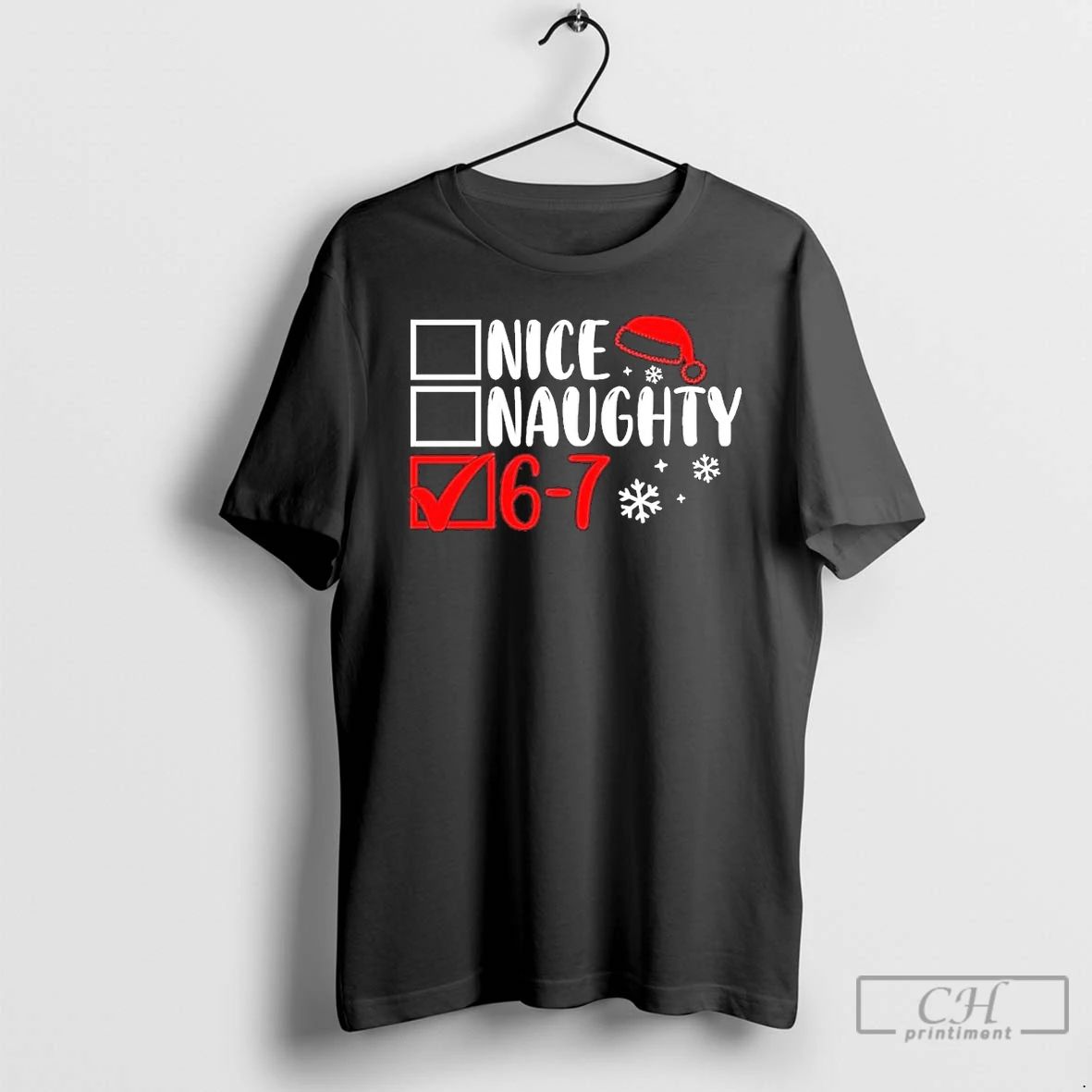 Premium Nice Naughty 67 Funny Christmas T Shirts
