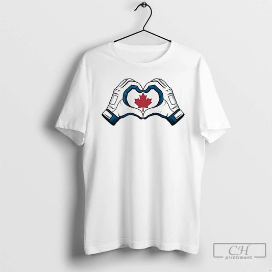 Classic Vladimir Guerrero Jr Hand Heart Maple Leaf T Shirts