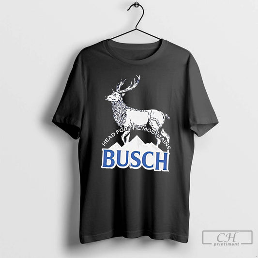 Classic Busch Light Head For The Mountains T Shirts