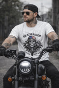 Gothic Skull Shirt Vintage Streetwear Tee Rock Style Graphic T-Shirt