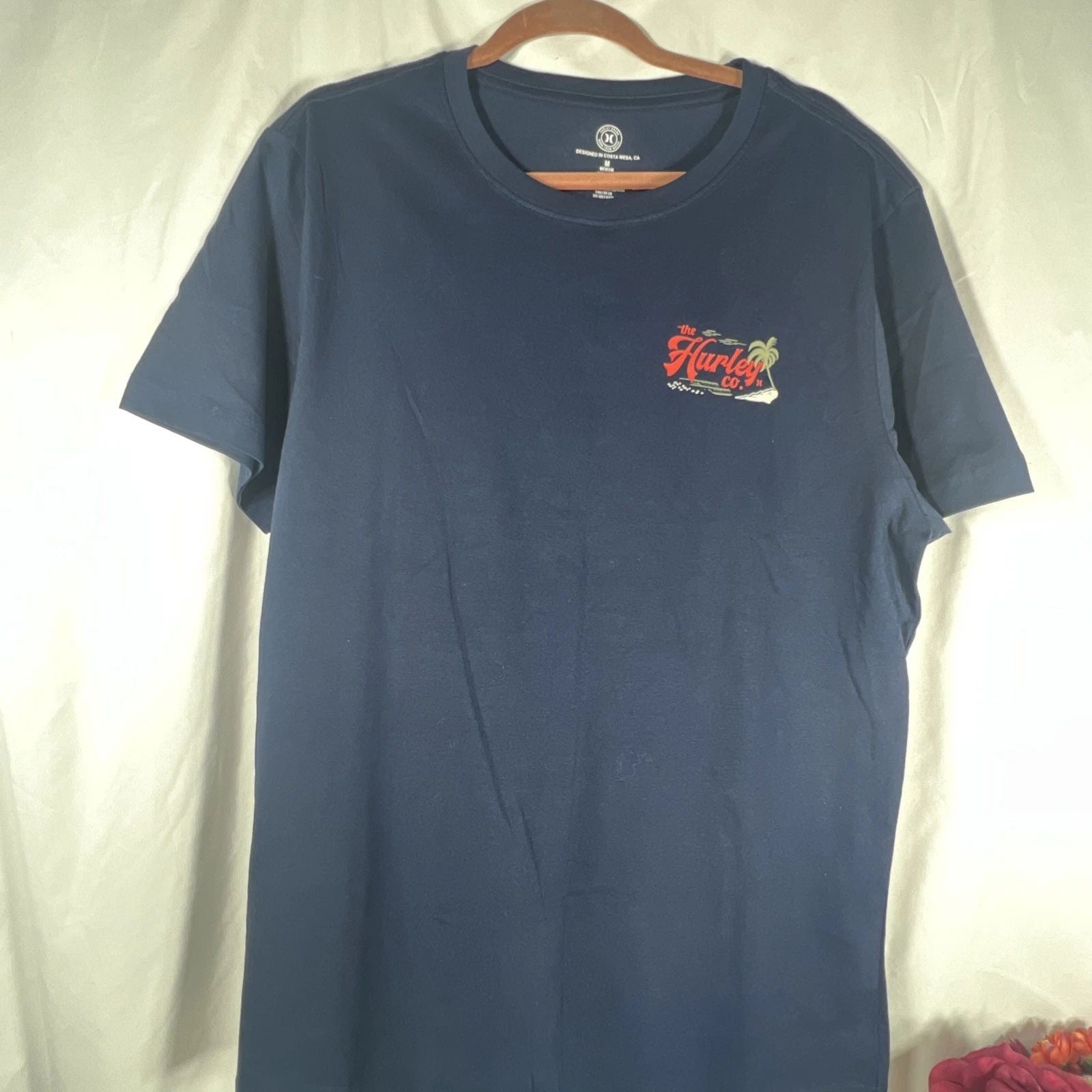 Hurley Navy Tshirt Men’s W/logosize Medium