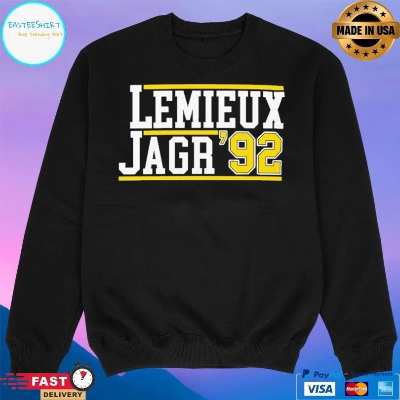 Pittsburgh Penguins Hockey Lemieux Jagr ’92 T-shirt