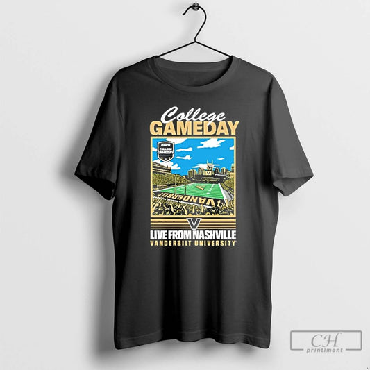 Classic Vanderbilt University Football College Gameday Live From Nashville T Shirts