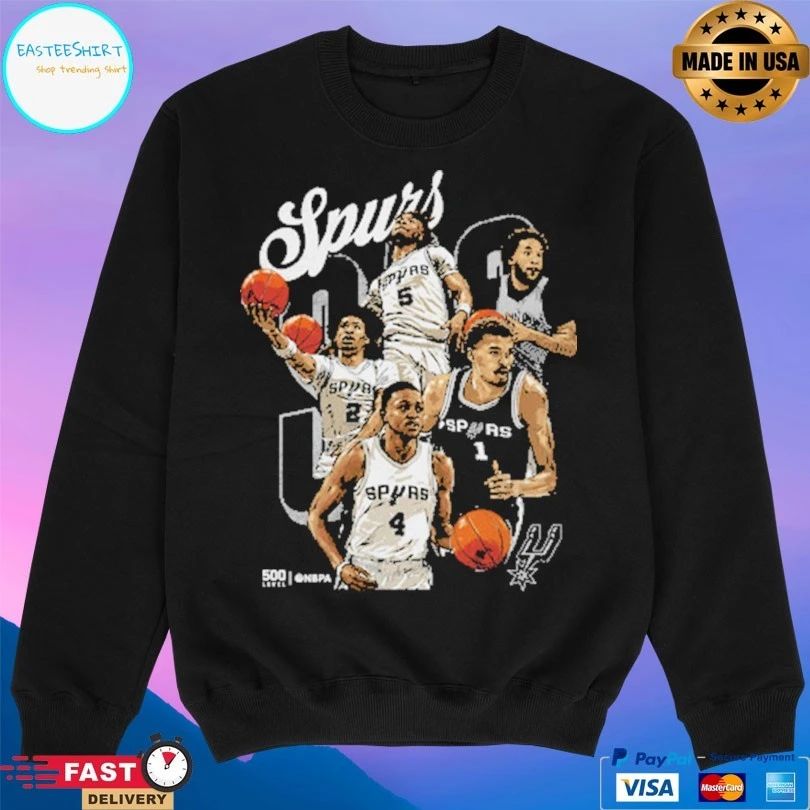San Antonio Spurs 2026 Playoffs Starting 5 Basketball Shirt