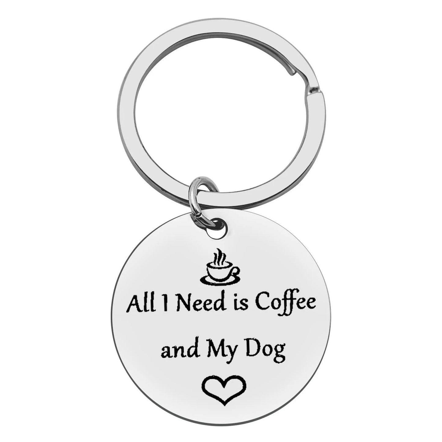 Xiahuyu Dog Lover Gifts Coffee Lover Keychain All I Need is Coffee and My Dog...