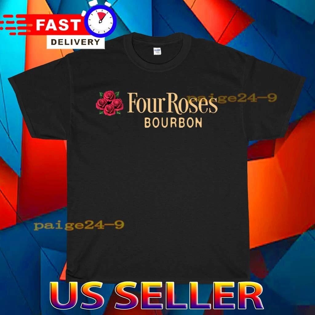 NEW SHIRT FOUR ROSES BOURBON LOGO T-SHIRT FUNNY USA UNISEX TEE SIZE S-5XL