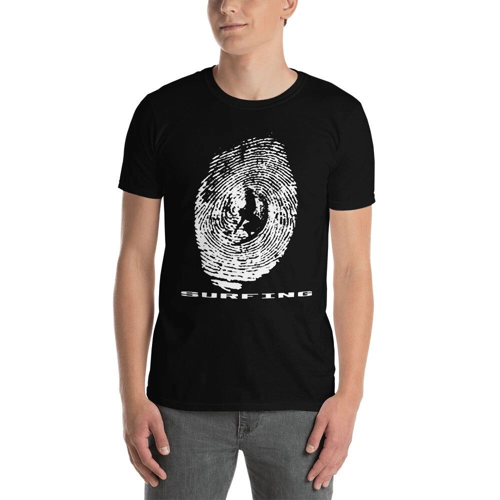SURFER FINGER PRINT SURFING IS MY PASSION GRAPHIC Short-Sleeve Unisex T-Shirt