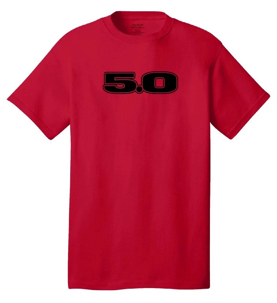 5.0 mustang t-shirt ford foxbody gt notchback 302 street racing drag muscle cars