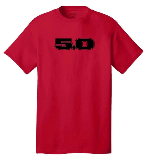 5.0 mustang t-shirt ford foxbody gt notchback 302 street racing drag muscle cars
