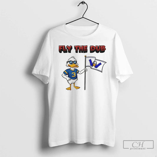 Classic Ducks Sports Fly The Dub Blue Mascot T Shirts