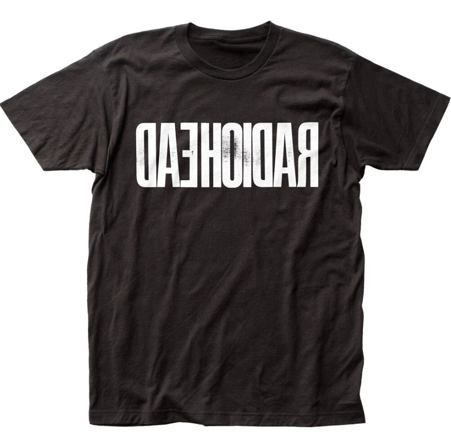Radiohead Backwards T-Shirt– Men’s Rock &Roll Music Classic Band Tee Black S–4xl