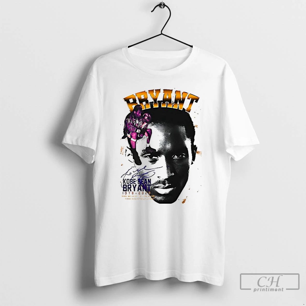 Premium Kobe Bryant Los Angeles Lakers Basketball Tribute Signature Vintage T Shirts