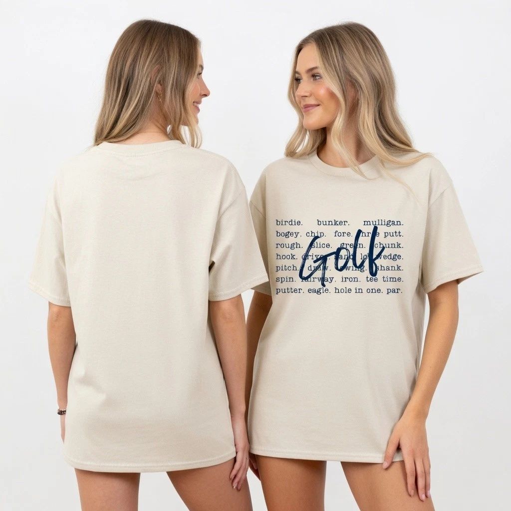 Women's Golf Life T-Shirt Cute Ladies Golfing Apparel Gift for Golf Mom S-5XL