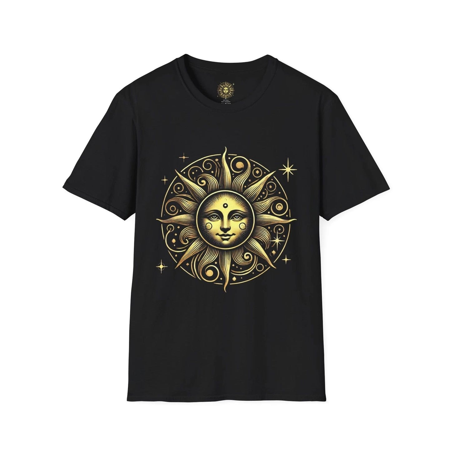 Celestial Sun Graphic T-Shirt, Astrology Tee, Boho Shirt, Summer Fashion