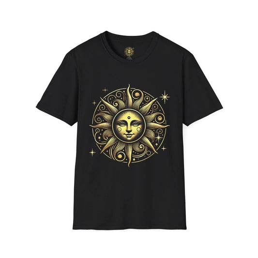 Celestial Sun Graphic T-Shirt, Astrology Tee, Boho Shirt, Summer Fashion