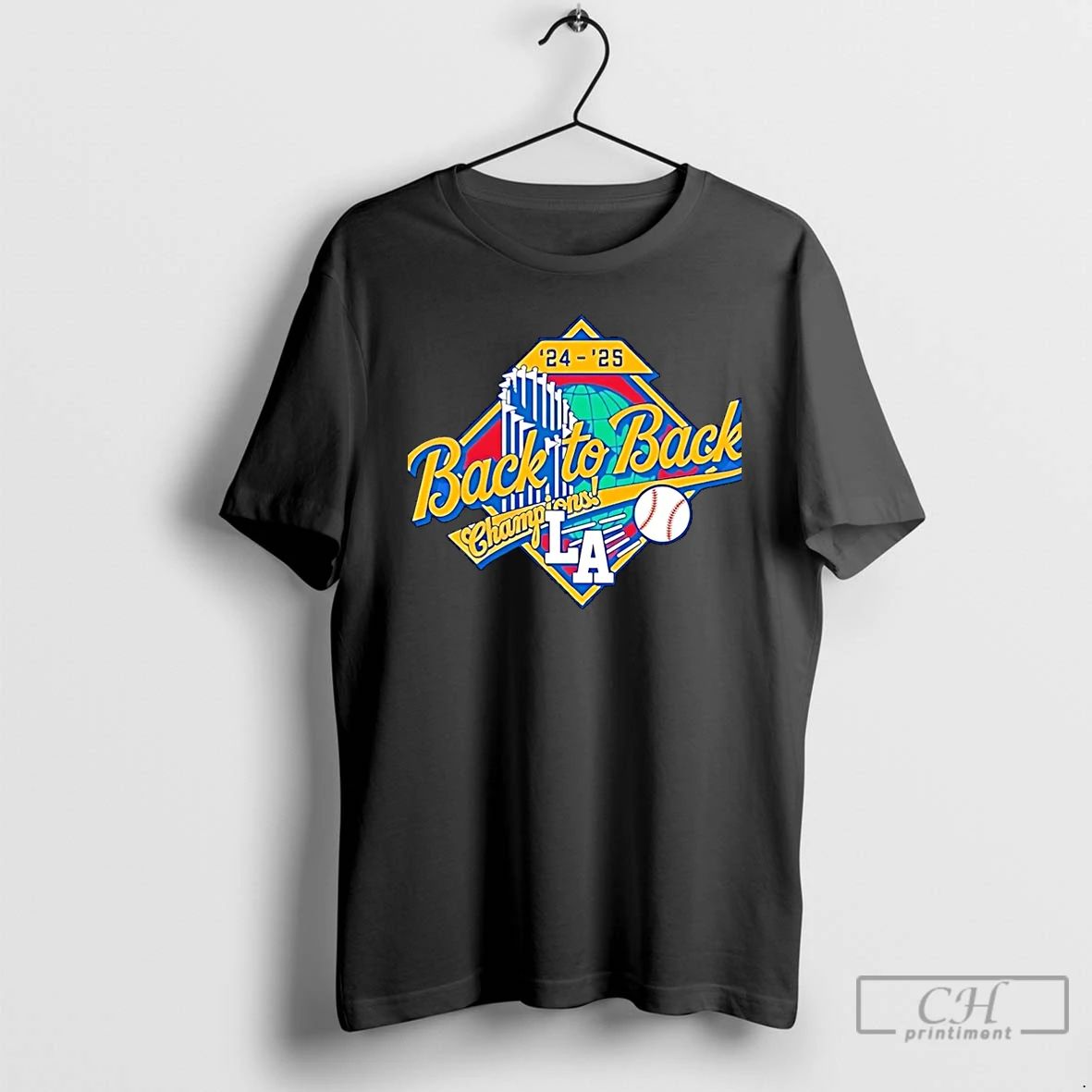 Classic La Dodgers 24 25 Back To Back World Series Champions Christmas T Shirts