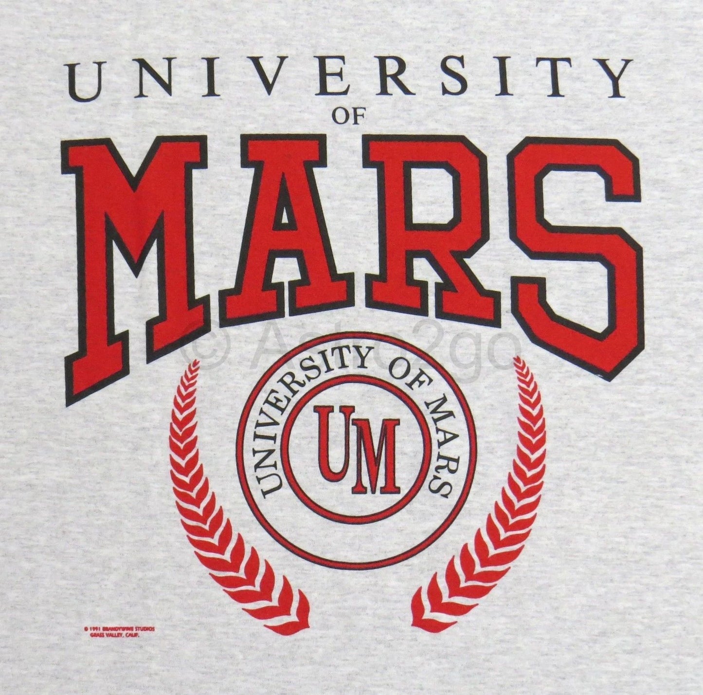 UNIVERSITY OF MARS--Solar System Space Science Astronomy College T shirt S-3X