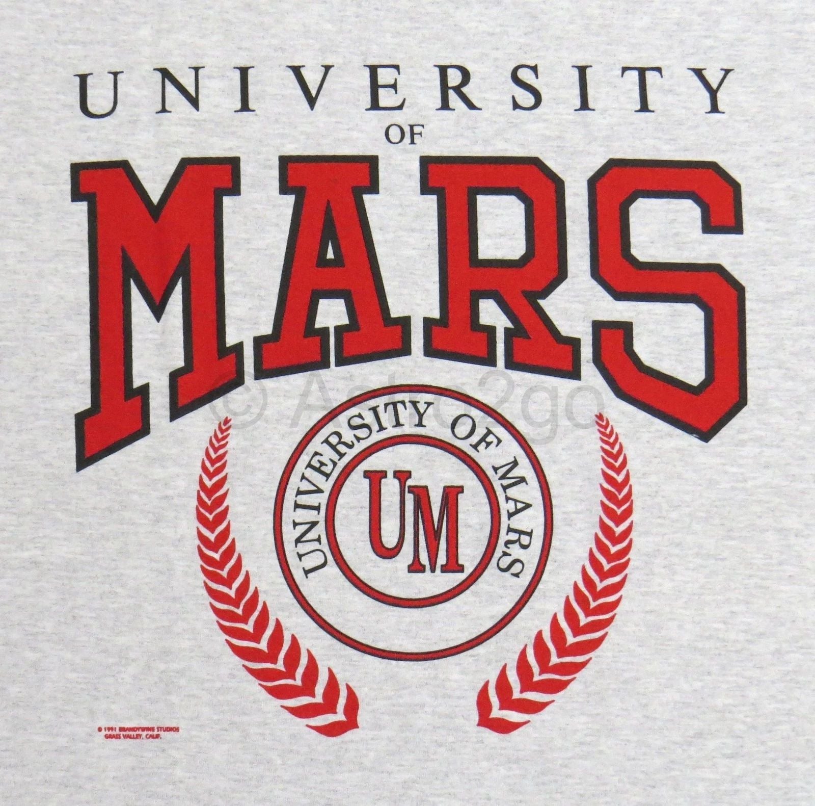 UNIVERSITY OF MARS--Solar System Space Science Astronomy College T shirt S-3X