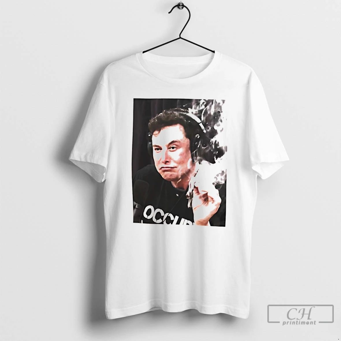 Classic Elon Musk Smoking Photo T Shirts
