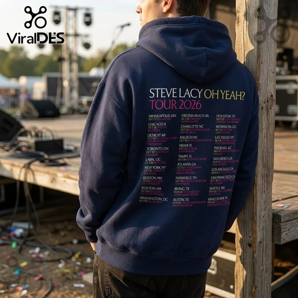 Steve Lacy Oh Yeah 2026 Concert Tour Hoodie