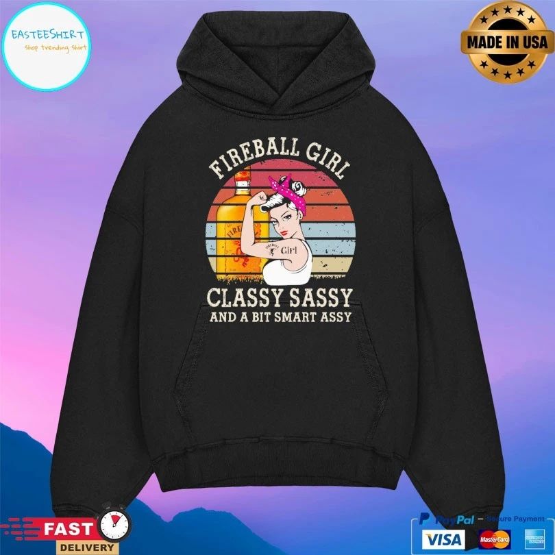 Fireball Girl Classy Sassy And A Bit Smart Assy Vintage T-shirt