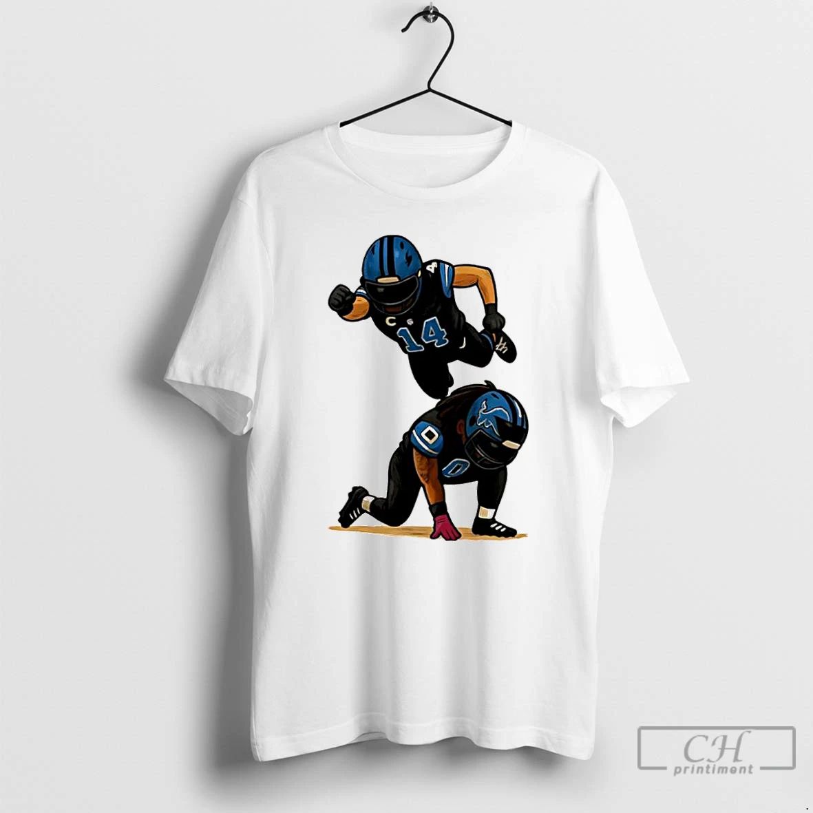 Classic Amon Ra St Brown Jahmyr Gibbs Detroit Football Celebration T Shirts