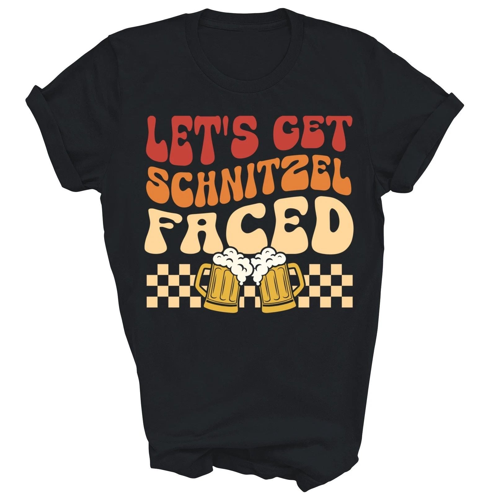 Let's Get Schnitzel Faced German Beer Oktoberfest Unisex Shirt Gift