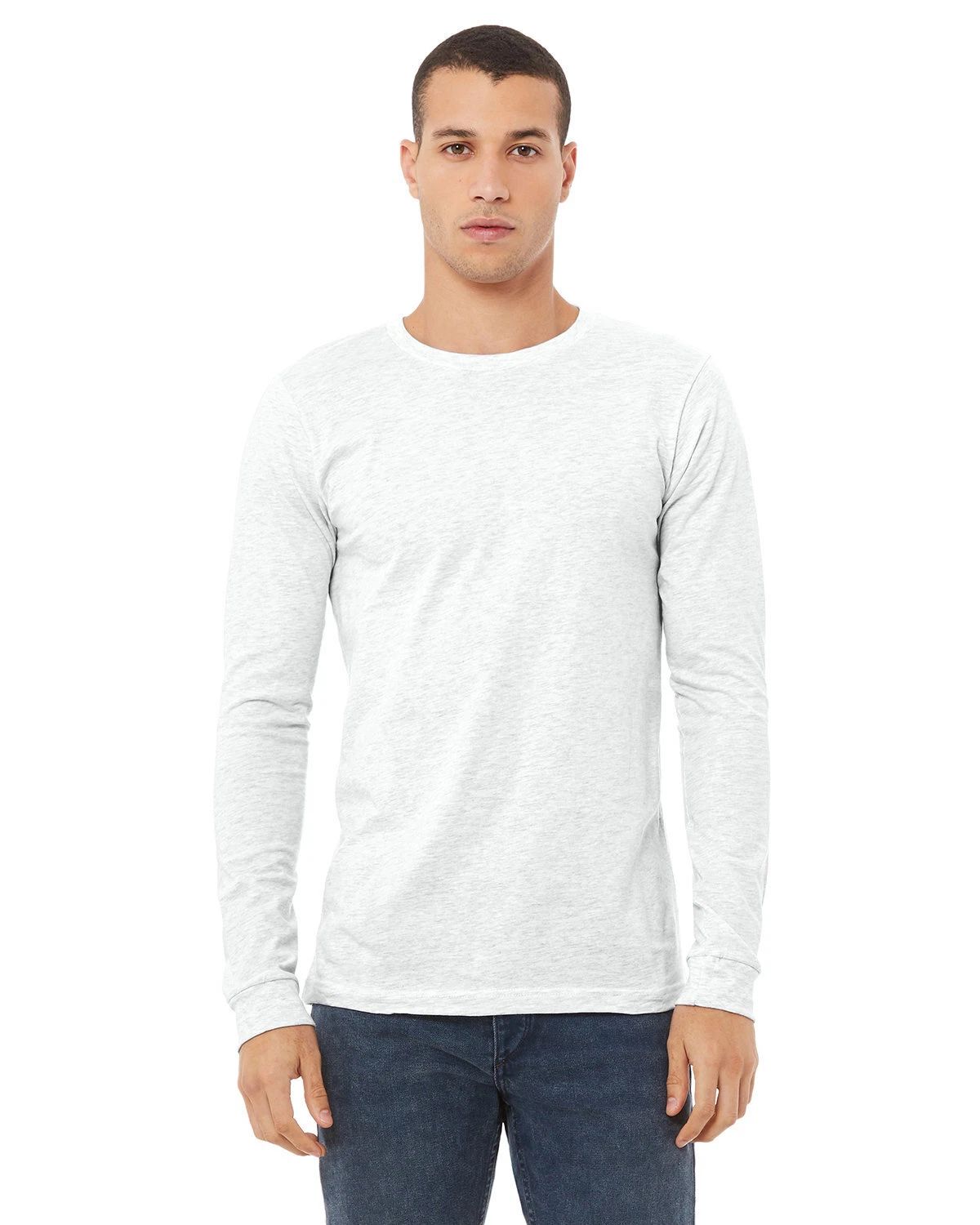 Bella + Canvas 3501 Unisex Retail Fit T Shirt Jersey T Shirt Long Sleeve T-Shirt