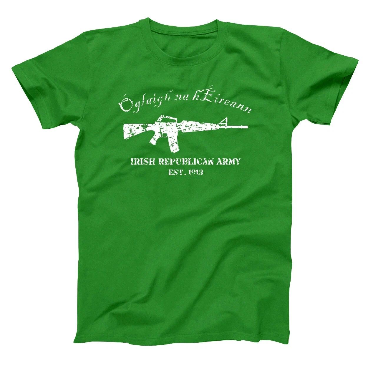 The Irish Army Est Ireland Pride Gaelic Celtic Green Basic Men's T-Shirt reprint