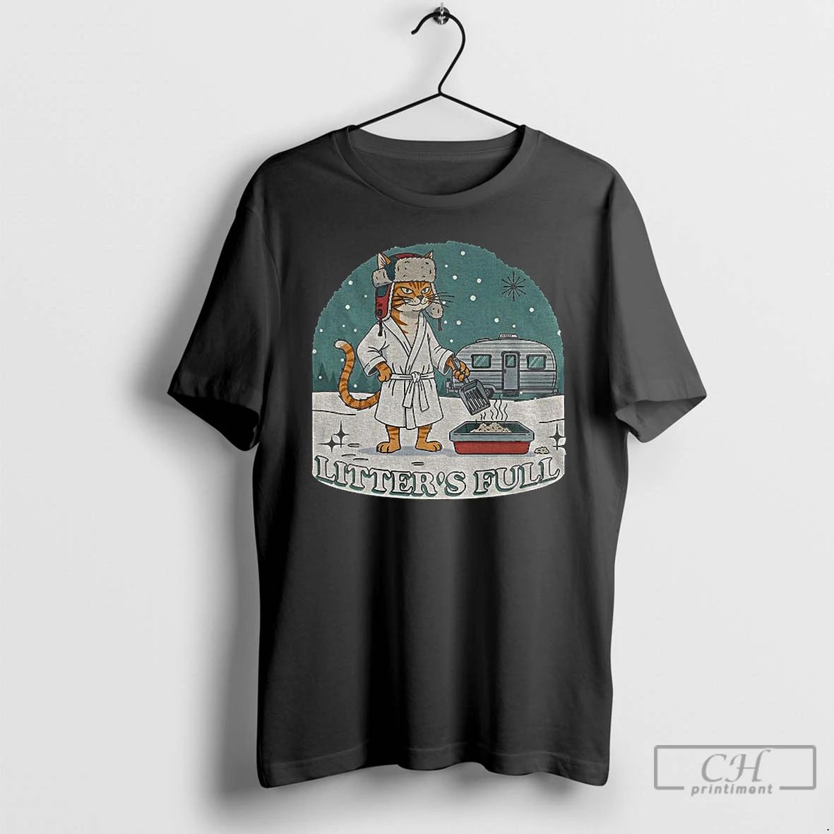 Premium Litters Full Funny Cat Christmas Parody T Shirts