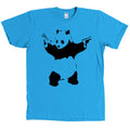 Banksy Panda With Guns Stencil Graffiti Shirt - MULTIPLE COLORS