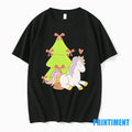 Sleeping Unicorn Christmas Tree Magic Tshirts Sweater