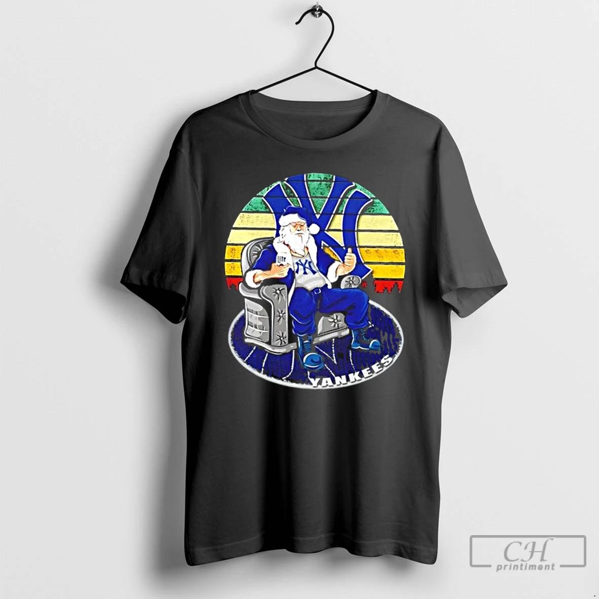 Classic New York Yankees X Santa Claus Christmas Vintage T Shirts