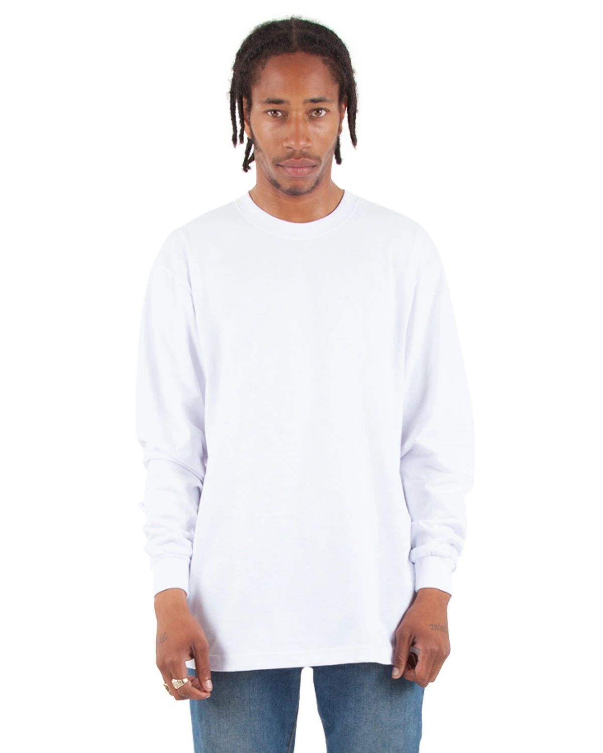 2 Pack Of Shaka Wear Adult Max Heavyweight Long Sleeve Stylish T Shirt SHMHLS