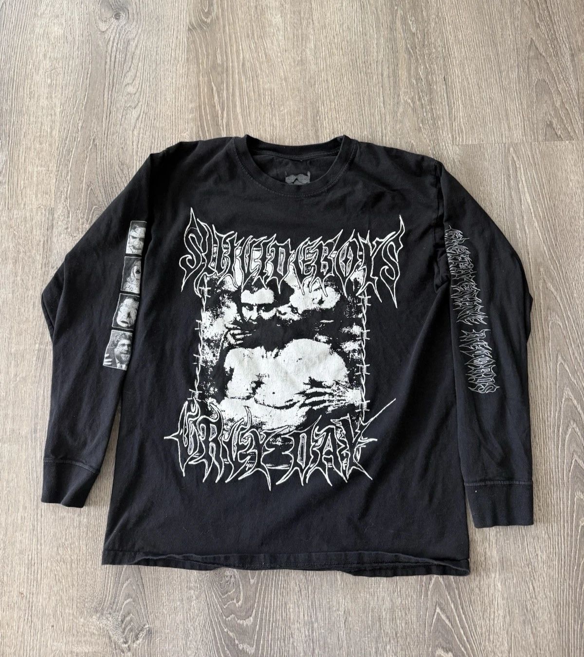 Suicide Boys Long Sleeve Grey Day 2022 G59 Record Concert Merch Tee Size L