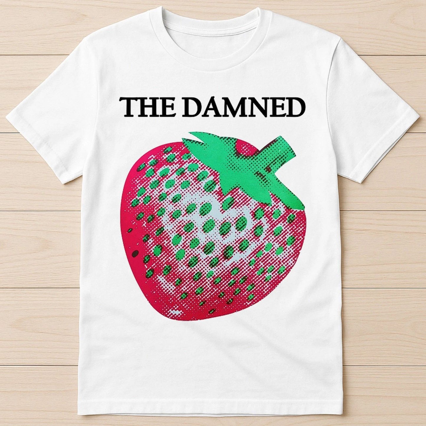 The Damned Strawberries Punk Rock Music Meme Funny Gift Tee T Shirt G2884