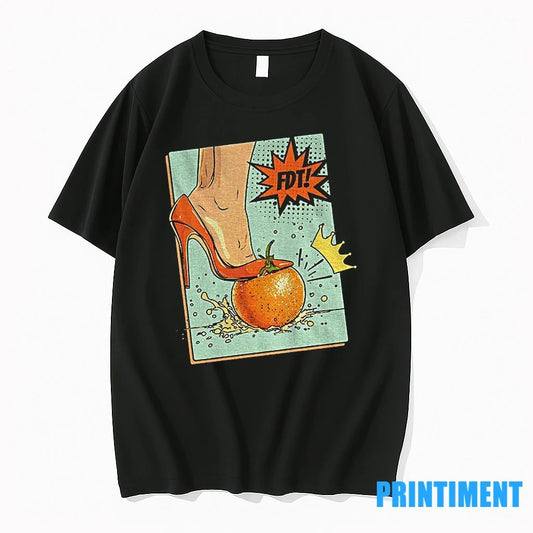 High Heel Over Orange Crown No Kings Day Fdt Anti Trump Tshirts Sweater
