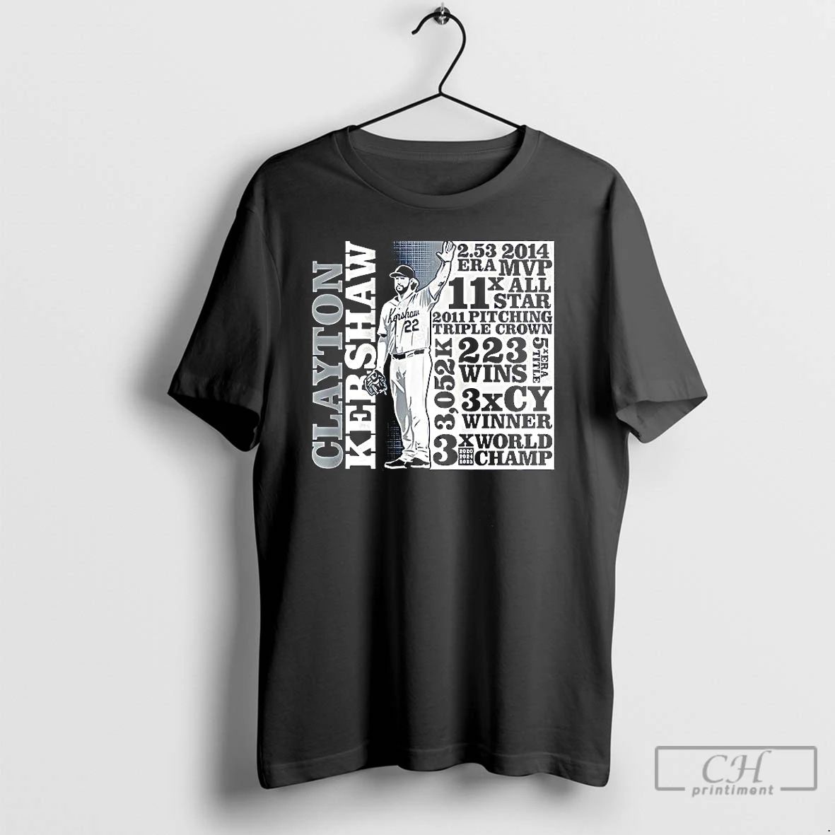 Premium Clayton Kershaw Los Angeles Dodgers Baseball Goat List T Shirts