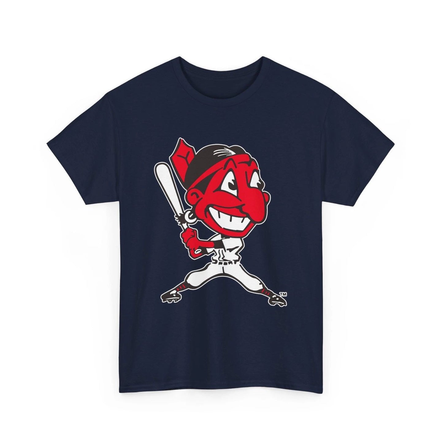 Cleveland Indians 1946 Chief Wahoo Printed T-Shirt Classic Baseball Collectible