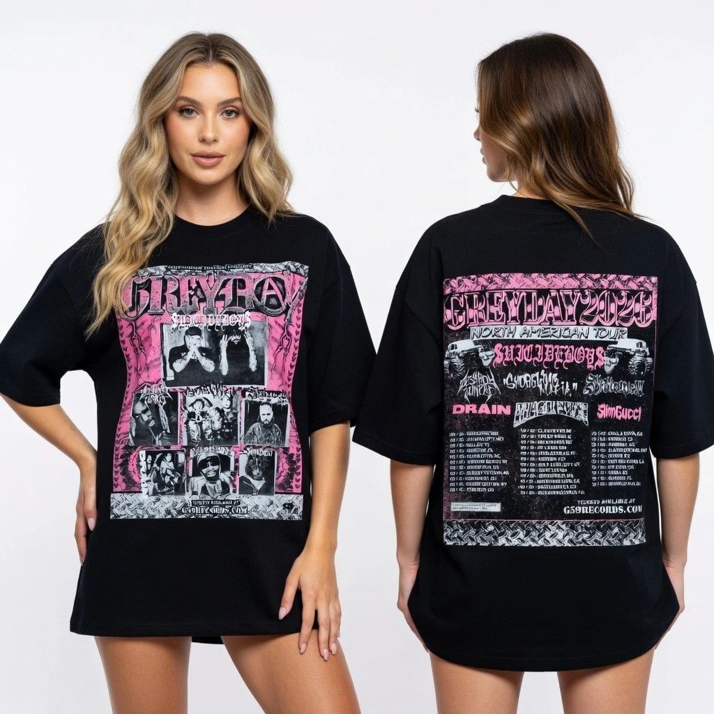 Dark Hip Hop Underground Tour 2026 Style T Shirt Streetwear Fan Tee