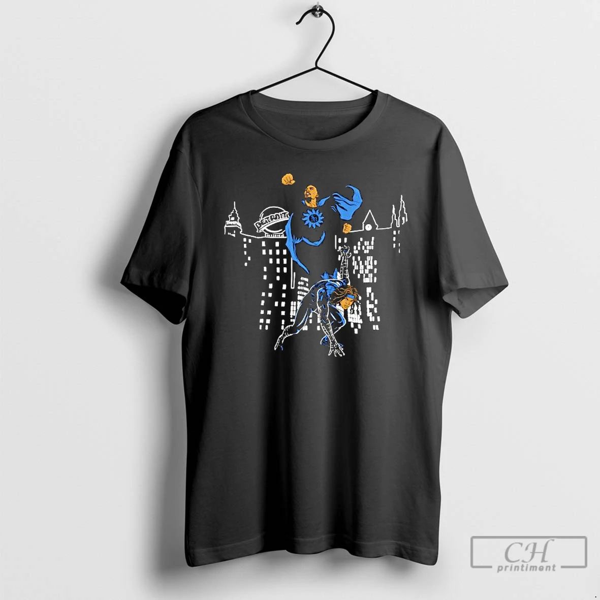 Premium Detroit Amon Ra St Brown Super Hero Graphic T Shirts