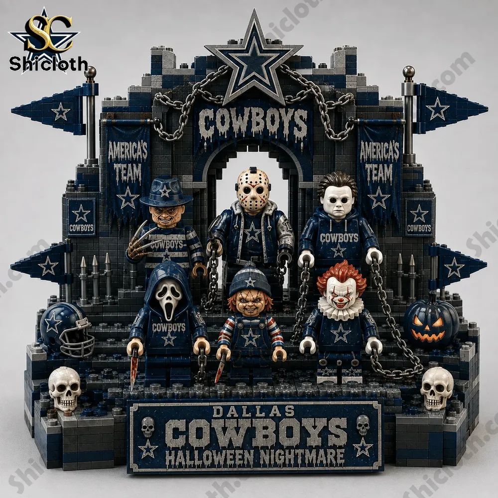 Dallas Cowboys Halloween Nightmare Building Brick Set