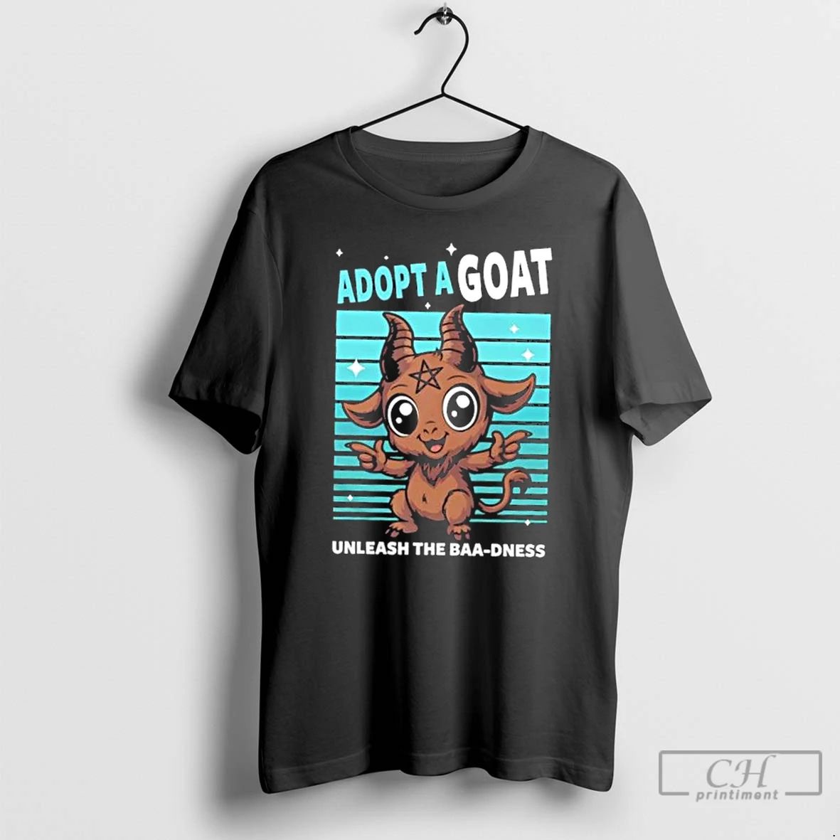 Classic Adopt A Goat Cute Baphomet Occult T Shirts