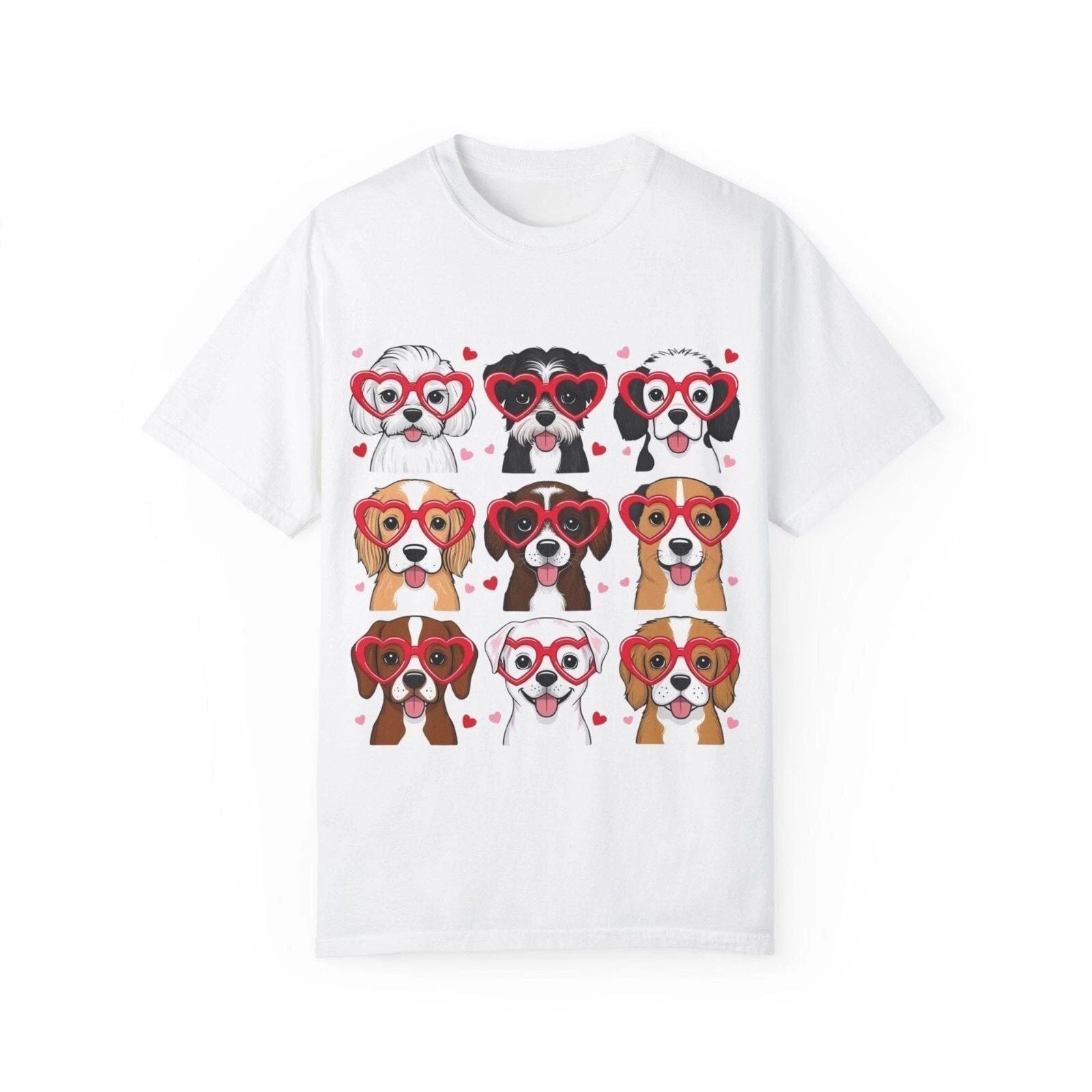 Valentine's Day Dog Lover T-Shirt, Cute Animal Shirt, Pet Lover Gift, Dog-Themed