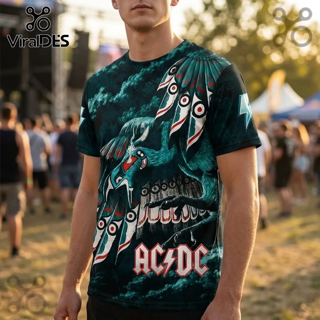 AC/DC PWR UP World Tour 2024-2026 Black T-Shirt