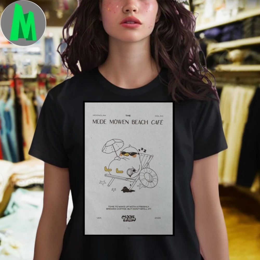 Moonclaw Müde Möwen Café 2025 Poster Shirt