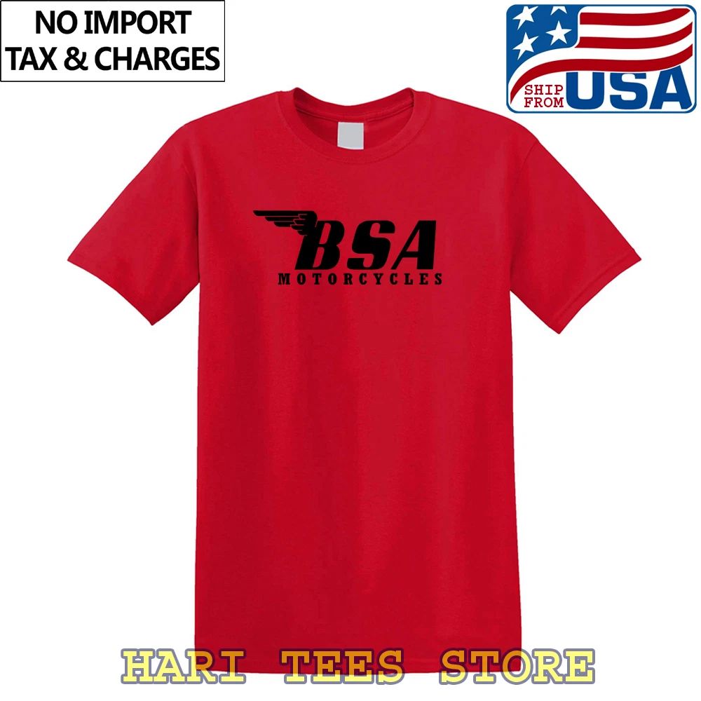 BSA Simple Motorcycles Men's Red Size S to 5XL
